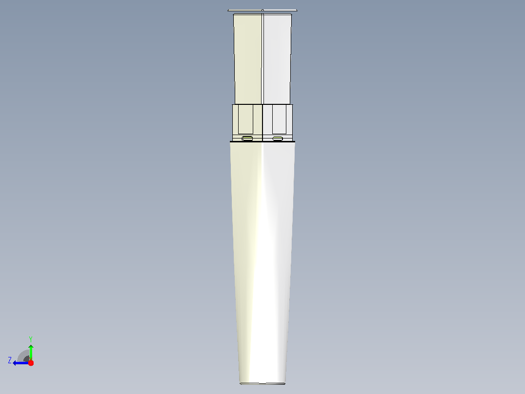 塑料睫毛膏管容器瓶睫毛棒刷右视图