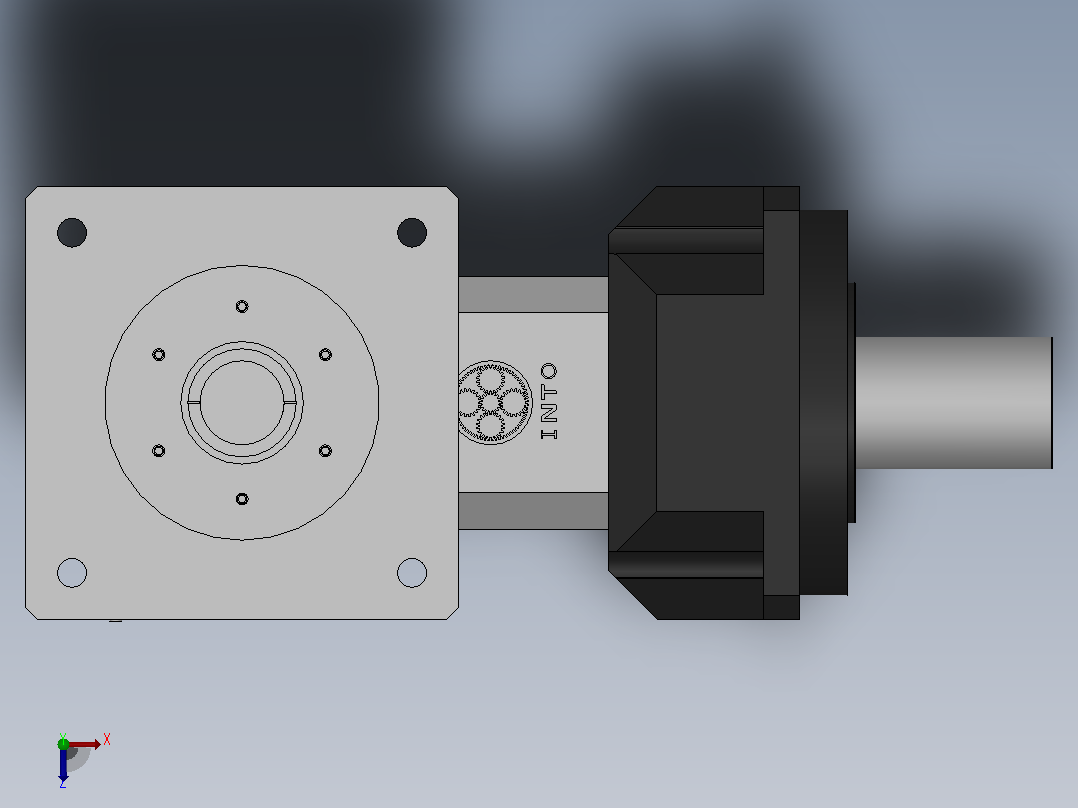 FABR-180-L2精密行星减速机[FABR180-20-S1-P1]俯视图