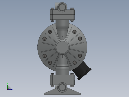 RV25气动隔膜泵（金属）[RVA-73121-T]左视缩略图