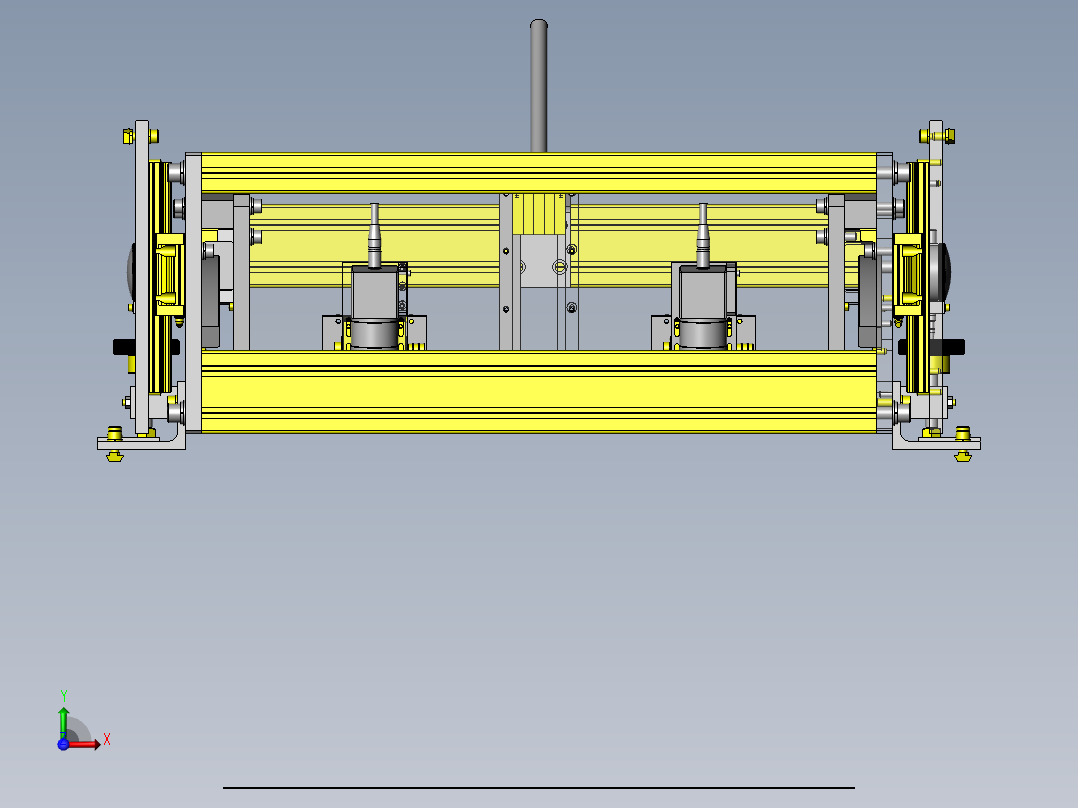 识别摄像头角度调整前视图