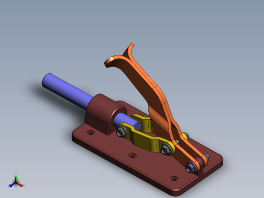 活塞闸分解结合运动动画