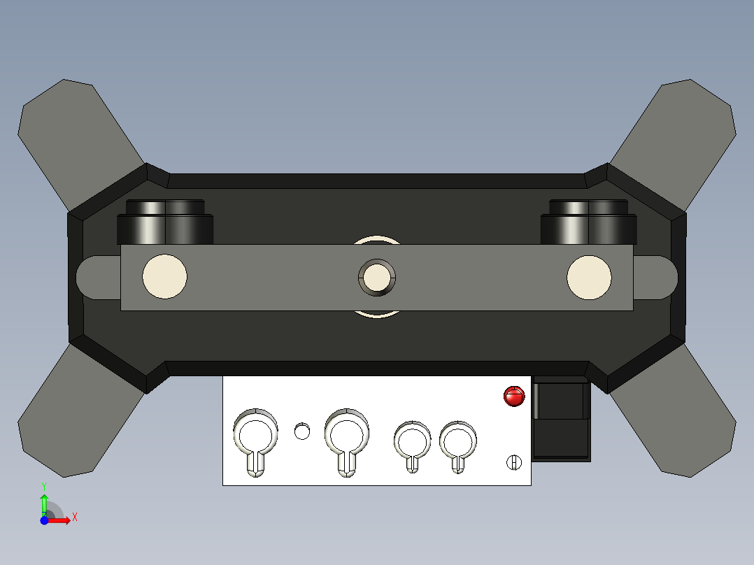 solidworks 美特斯试验机前视图