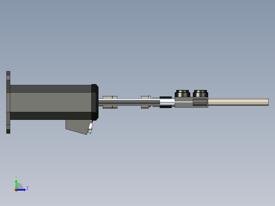 solidworks 美特斯试验机左视图