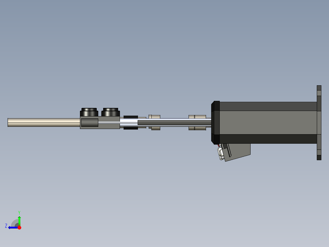 solidworks 美特斯试验机右视图