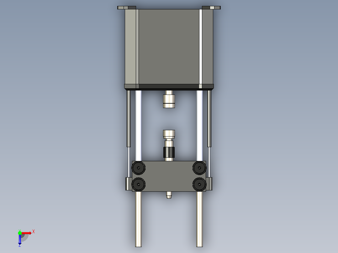 solidworks 美特斯试验机俯视图