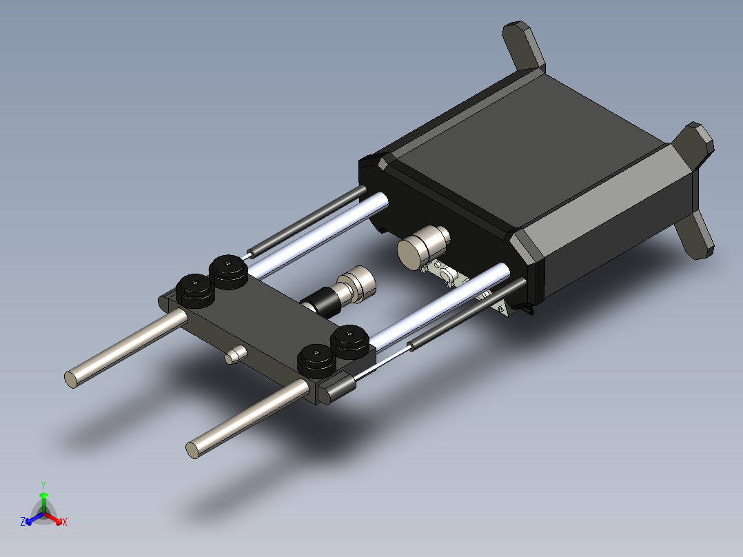 solidworks 美特斯试验机正等轴测图