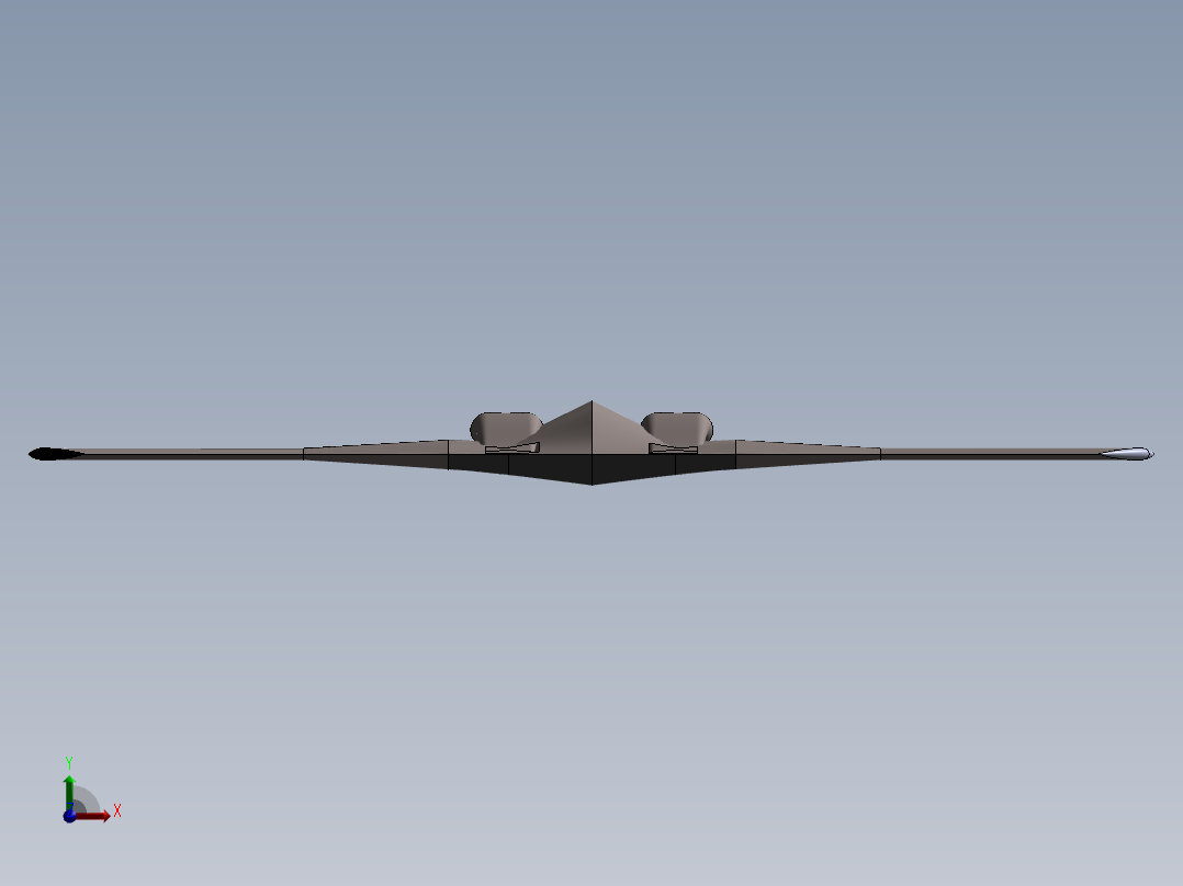 B2轰炸机前视图