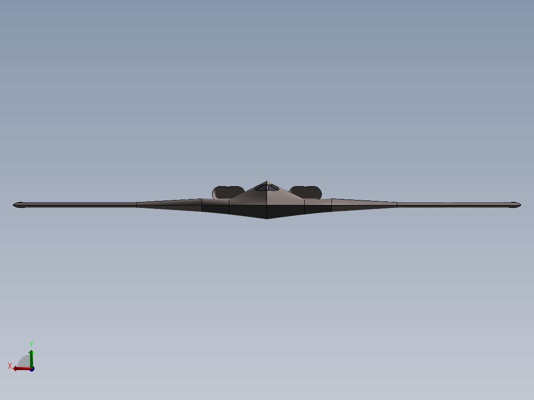 B2轰炸机后视图