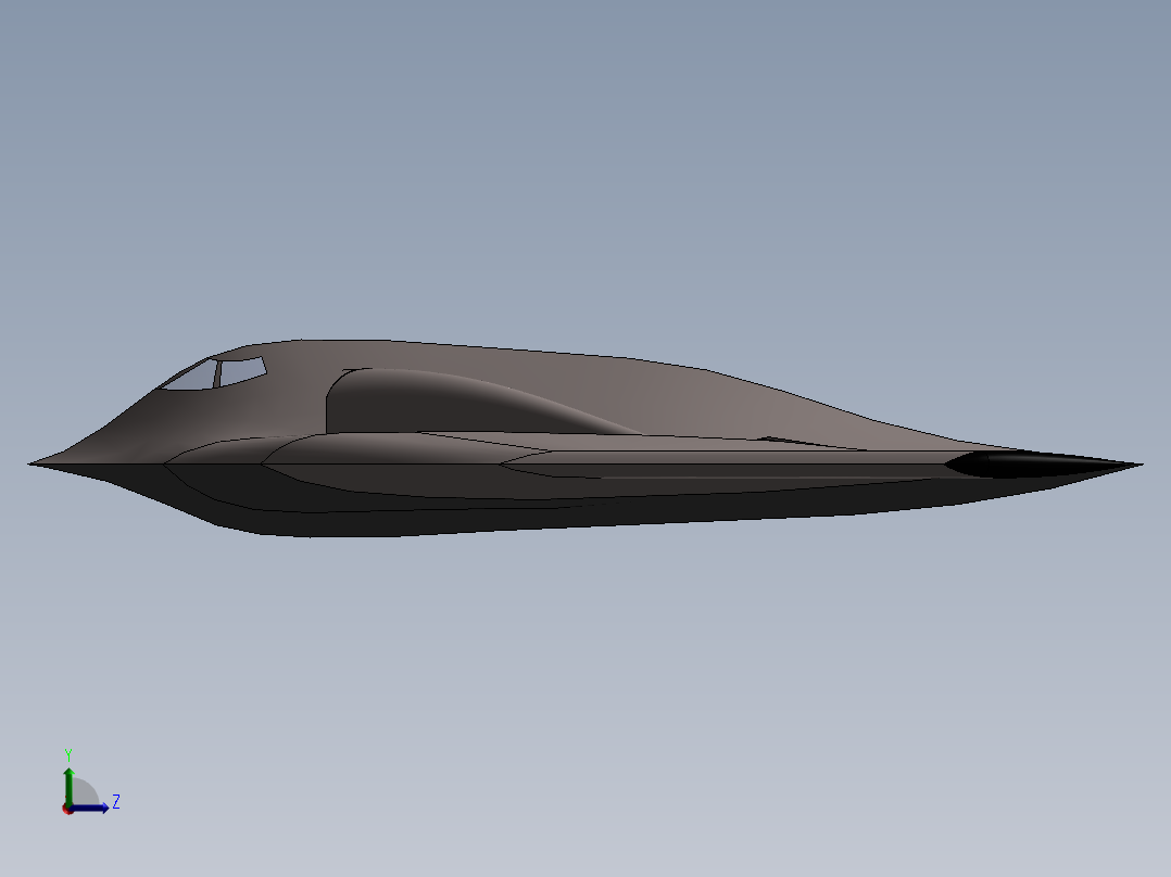 B2轰炸机左视图