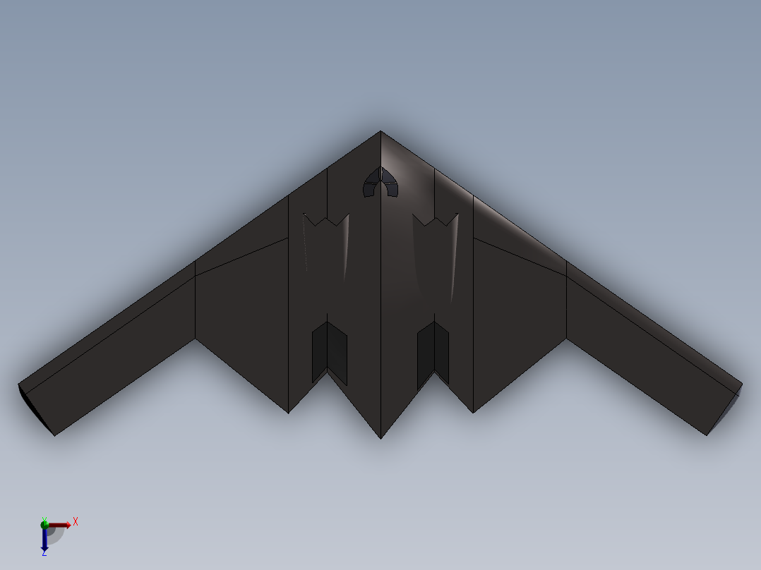 B2轰炸机俯视图