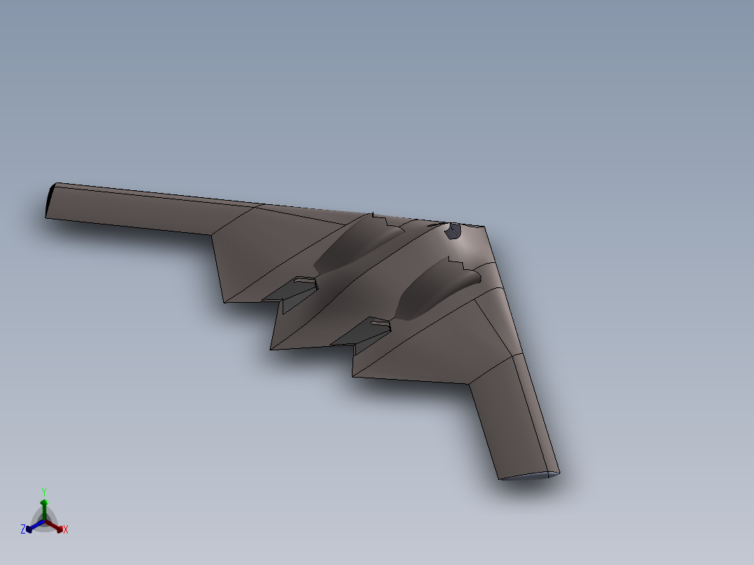 B2轰炸机正等轴测图