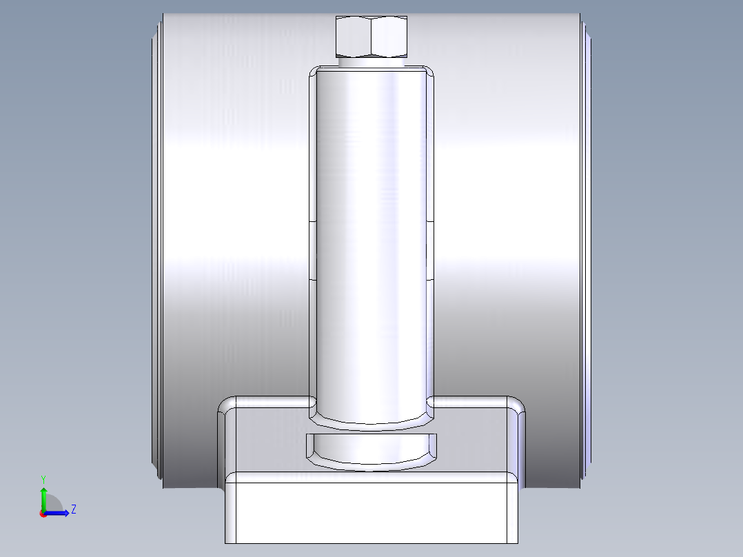 sn213轴承座左视图