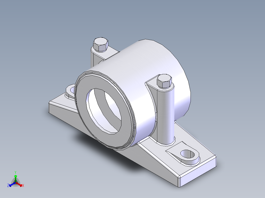 sn213轴承座正等轴测图
