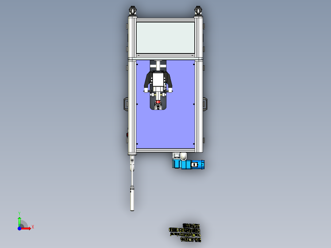 B1_5头直线式旋盖机（）前视图