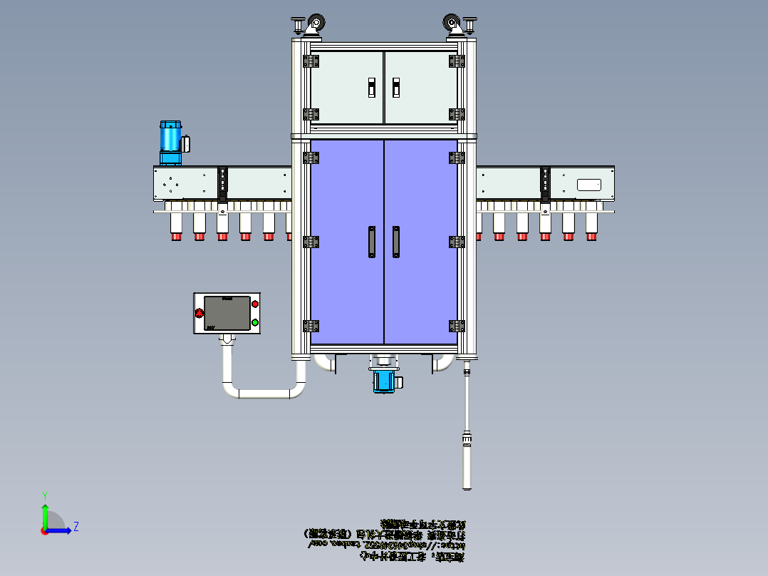 B1_5头直线式旋盖机（）左视图