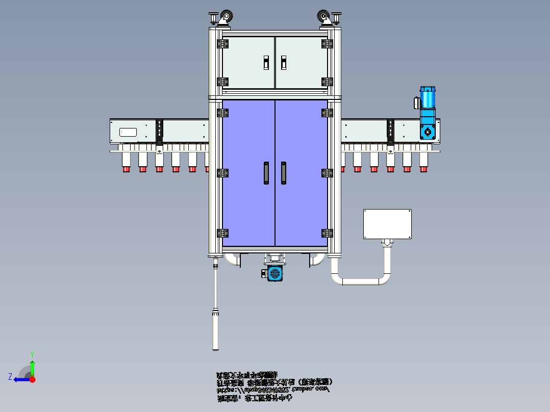 B1_5头直线式旋盖机（）右视图