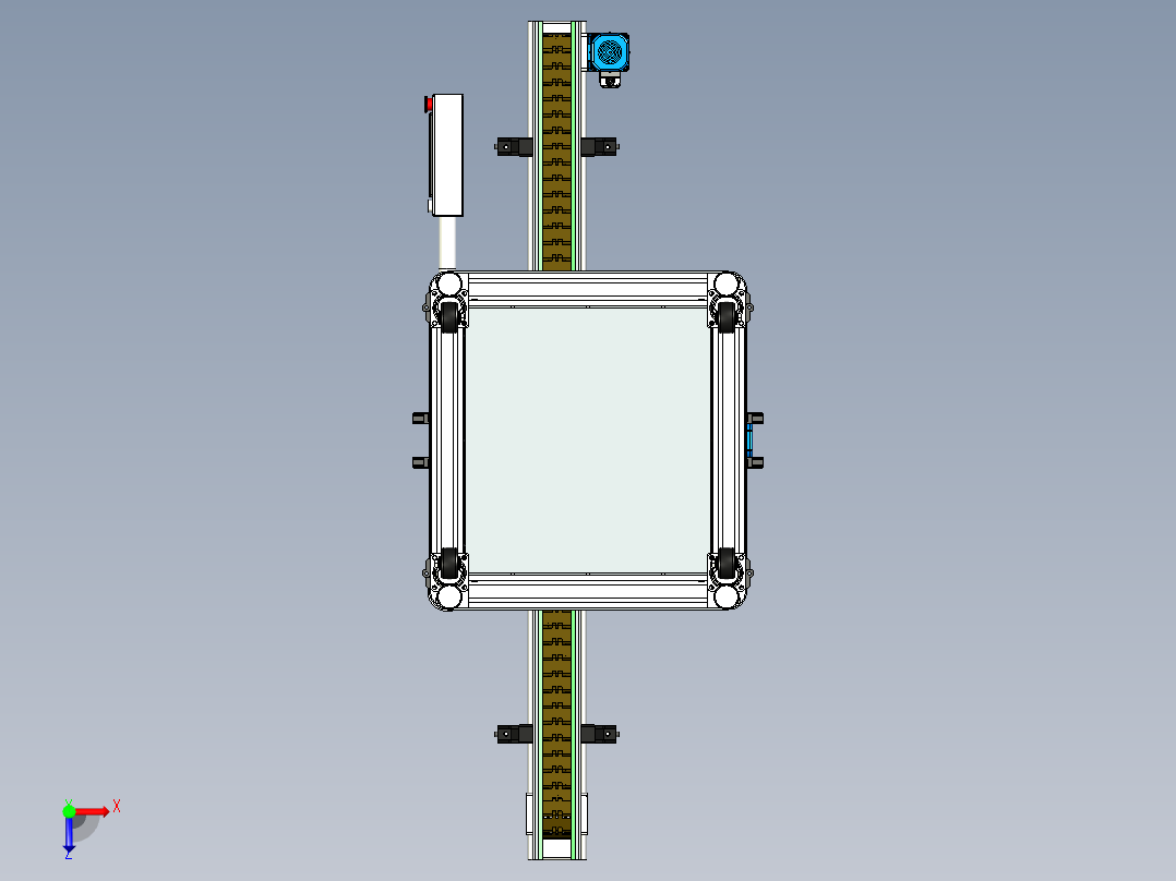 B1_5头直线式旋盖机（）俯视图