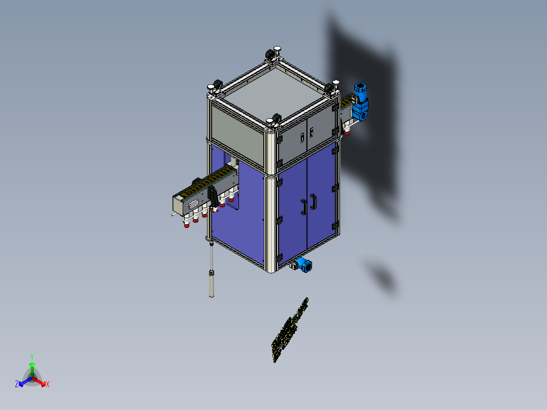 B1_5头直线式旋盖机（）正等轴测图