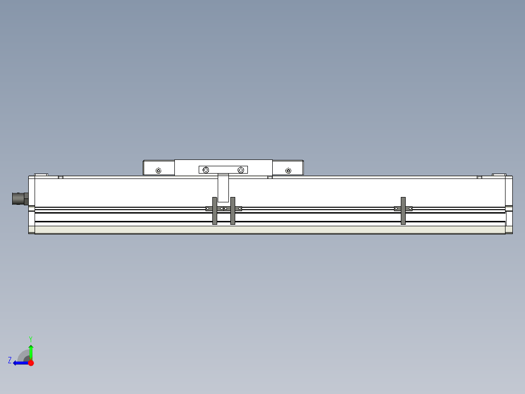 Toyo东佑达直线模组-ECH17-250-M-400W右视图