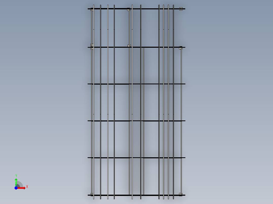 框架小屋前视图