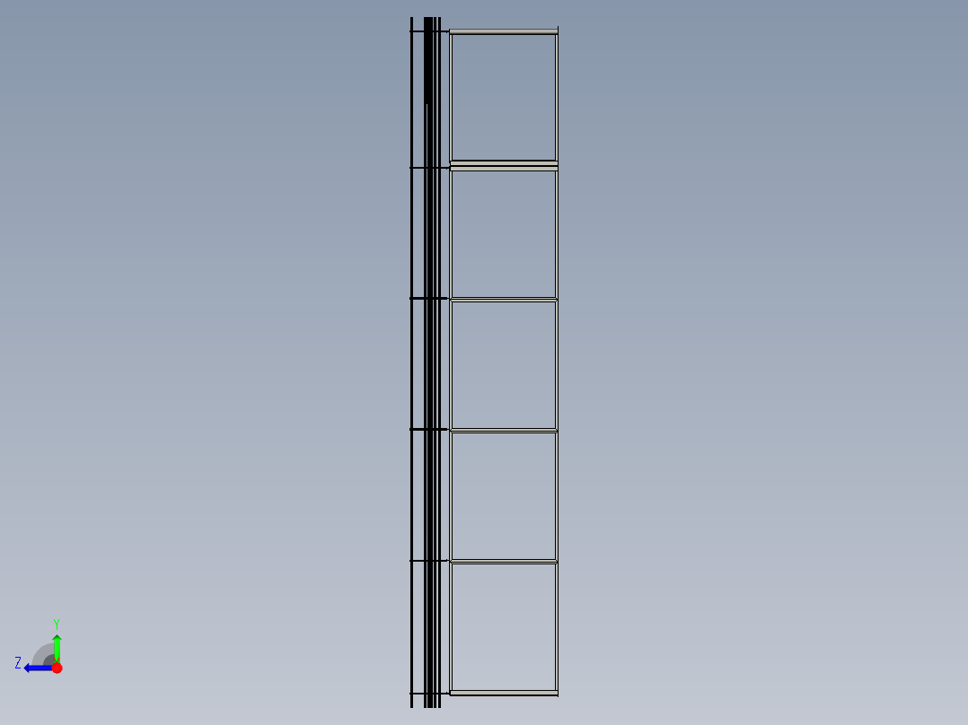 框架小屋右视图