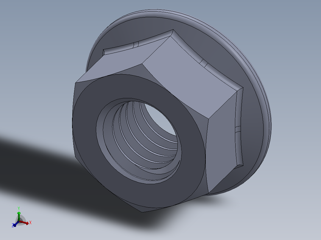 公制法兰螺母-FN M8x1.25.SLDPRT