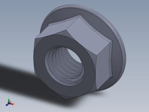 公制法兰螺母-FN M8x1.25.SLDPRT