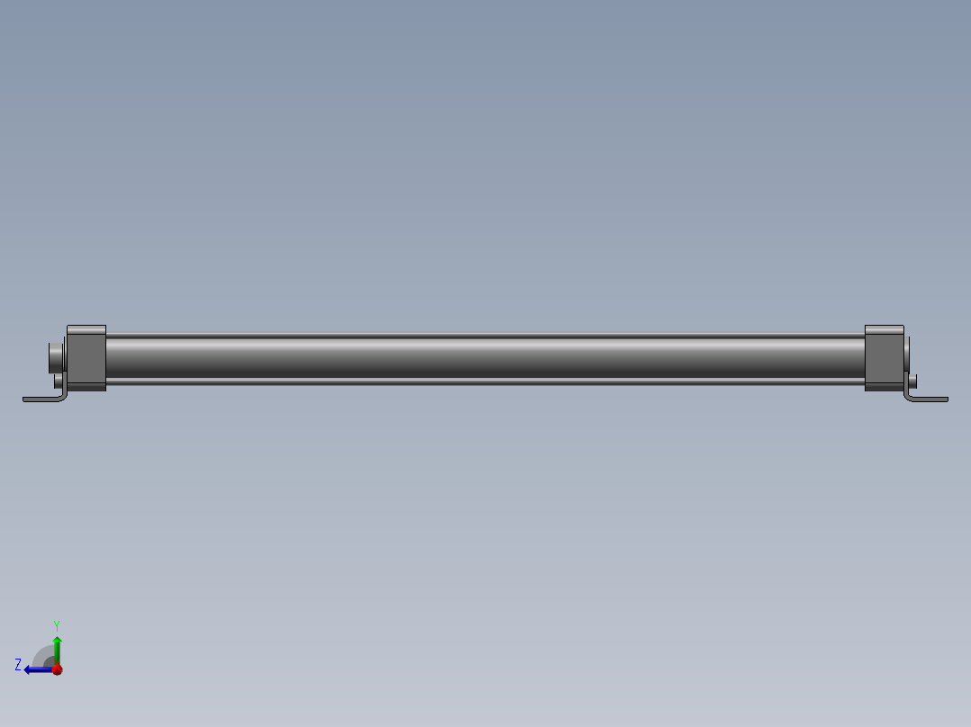 SMC手臂伸缩气缸32-500右视图