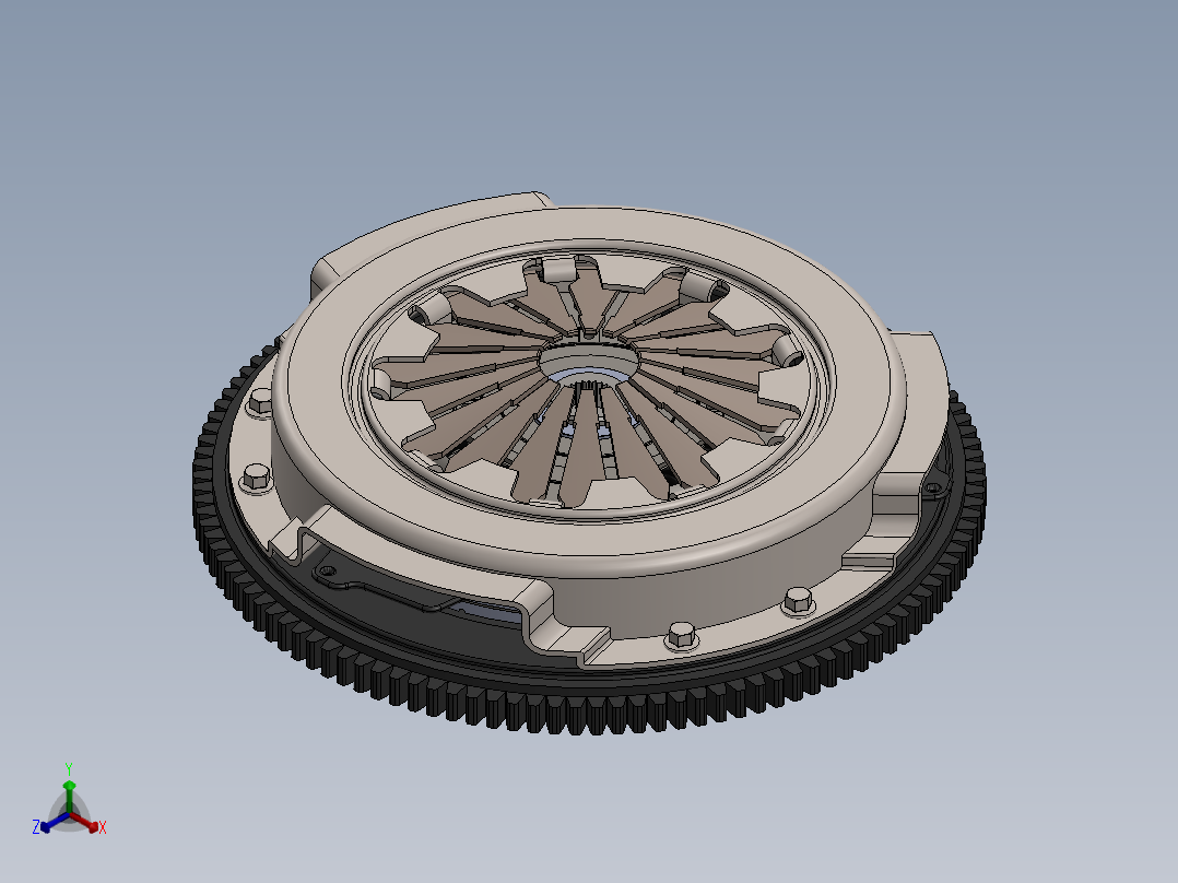 离合+器正等轴测图