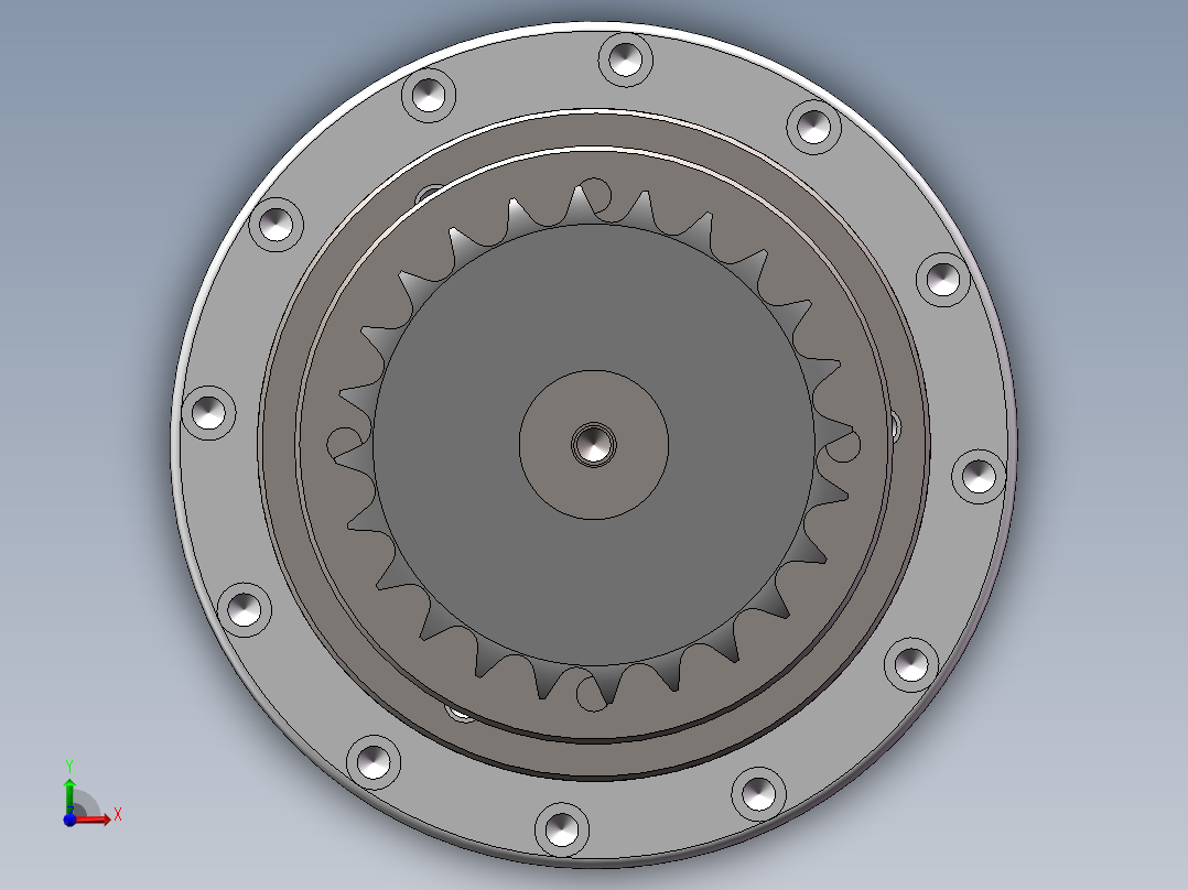 旋转机构前视图