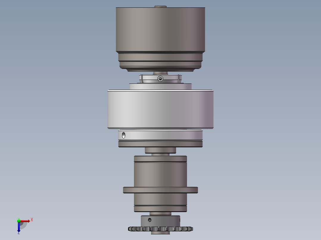 旋转机构俯视图