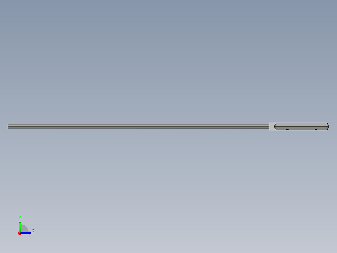 基恩士PS-56T_kc图纸模型左视图