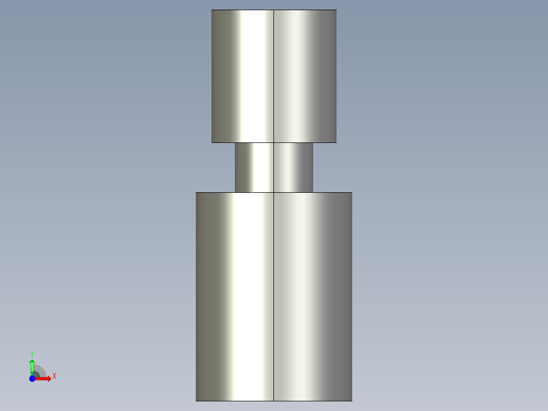 搖擺螺絲(A型)BJ736-A-3D多系列多零件图纸模型前视图