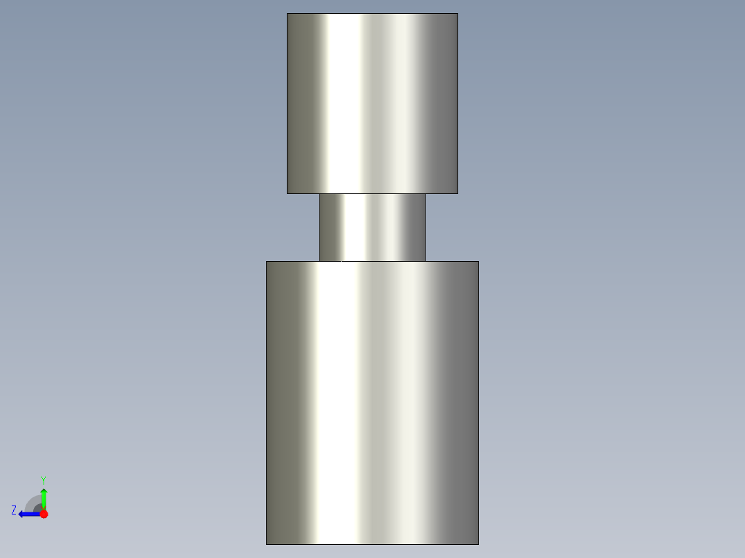 搖擺螺絲(A型)BJ736-A-3D多系列多零件图纸模型右视图