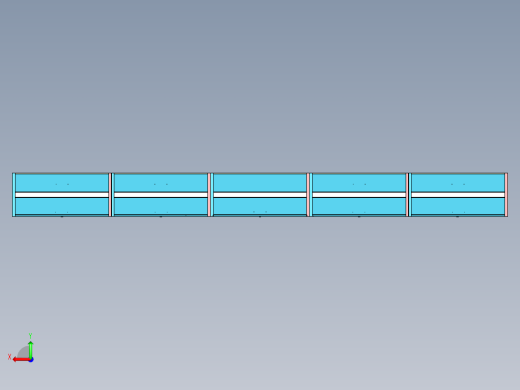 共享储物柜设计模型后视缩略图