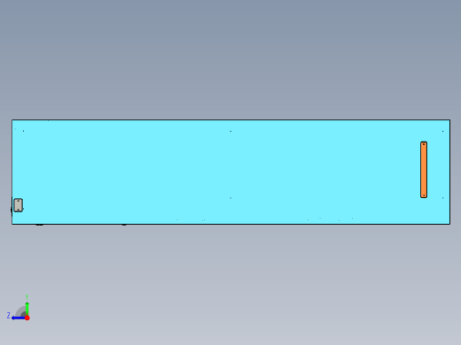 共享储物柜设计模型右视缩略图