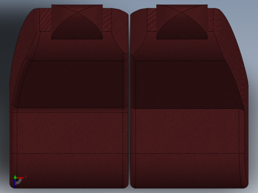 汽车座椅 (40)俯视缩略图