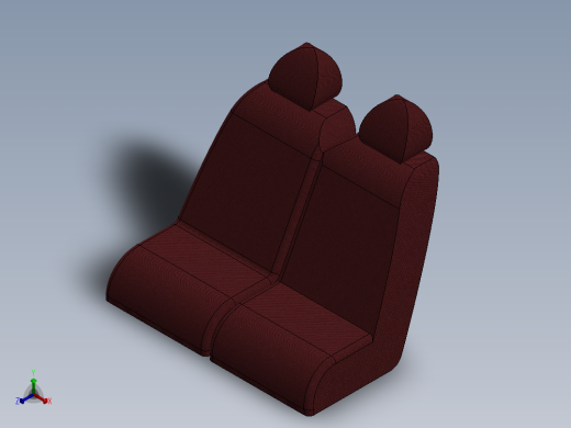 汽车座椅 (40)正等轴测缩略图
