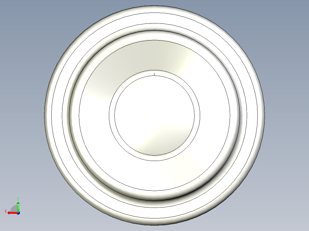 萬向滾珠00-3D多系列多零件图纸模型后视图