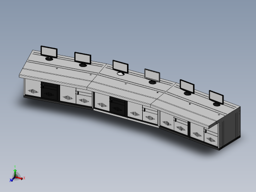 六工位带角度平面操作台
