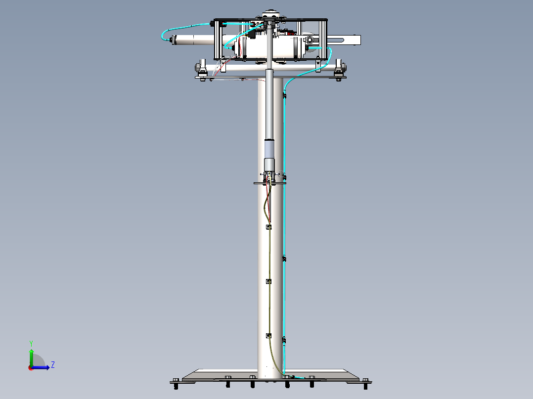 气动摇摆机左视图