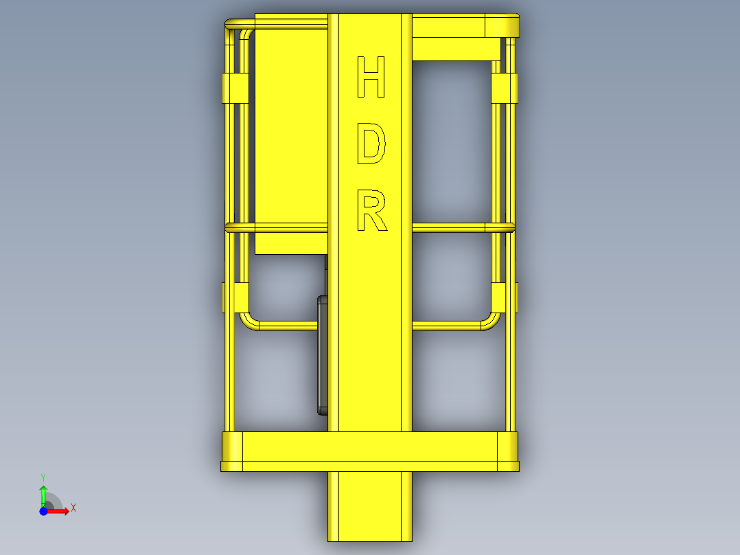垂直升降机提升机前视图