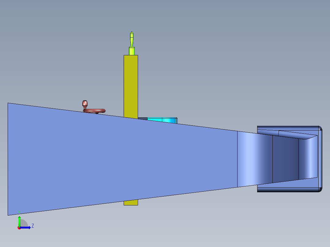 大力铣床重切削立式铣床左视图