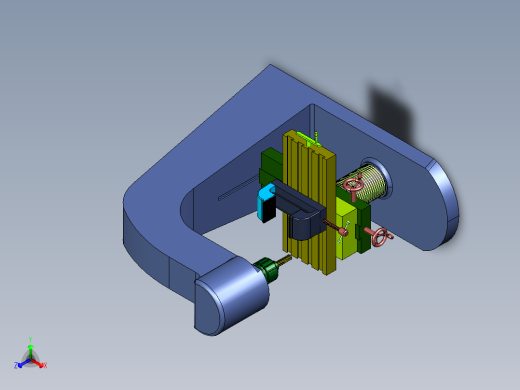 大力铣床重切削立式铣床正等轴测缩略图