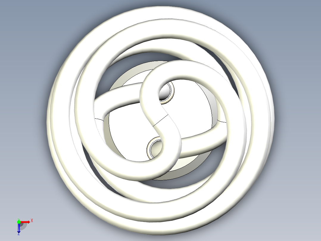 荧光灯泡俯视图