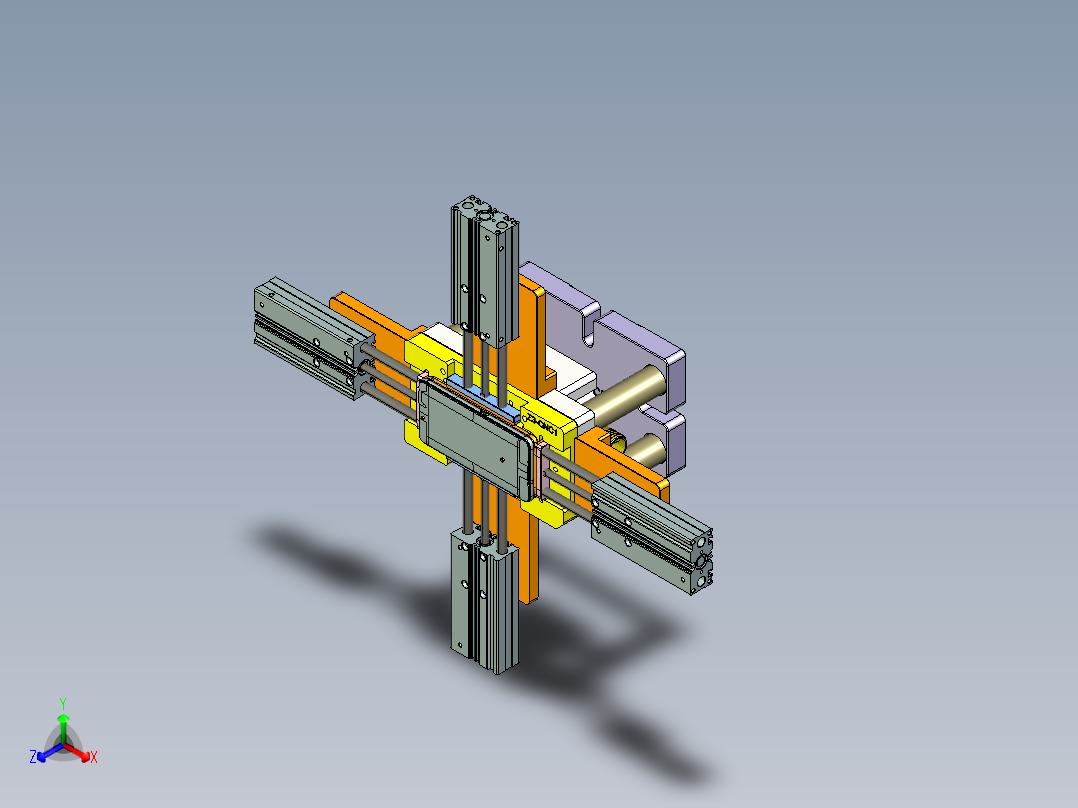 Z3-笔记本CNC工装夹具三维模型CNC1-1008正等轴测图