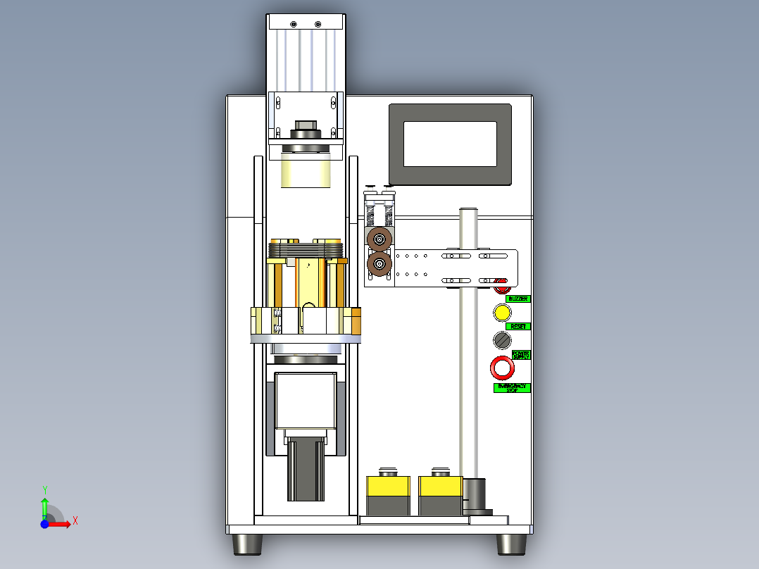 半自动卷绕机x_t前视图