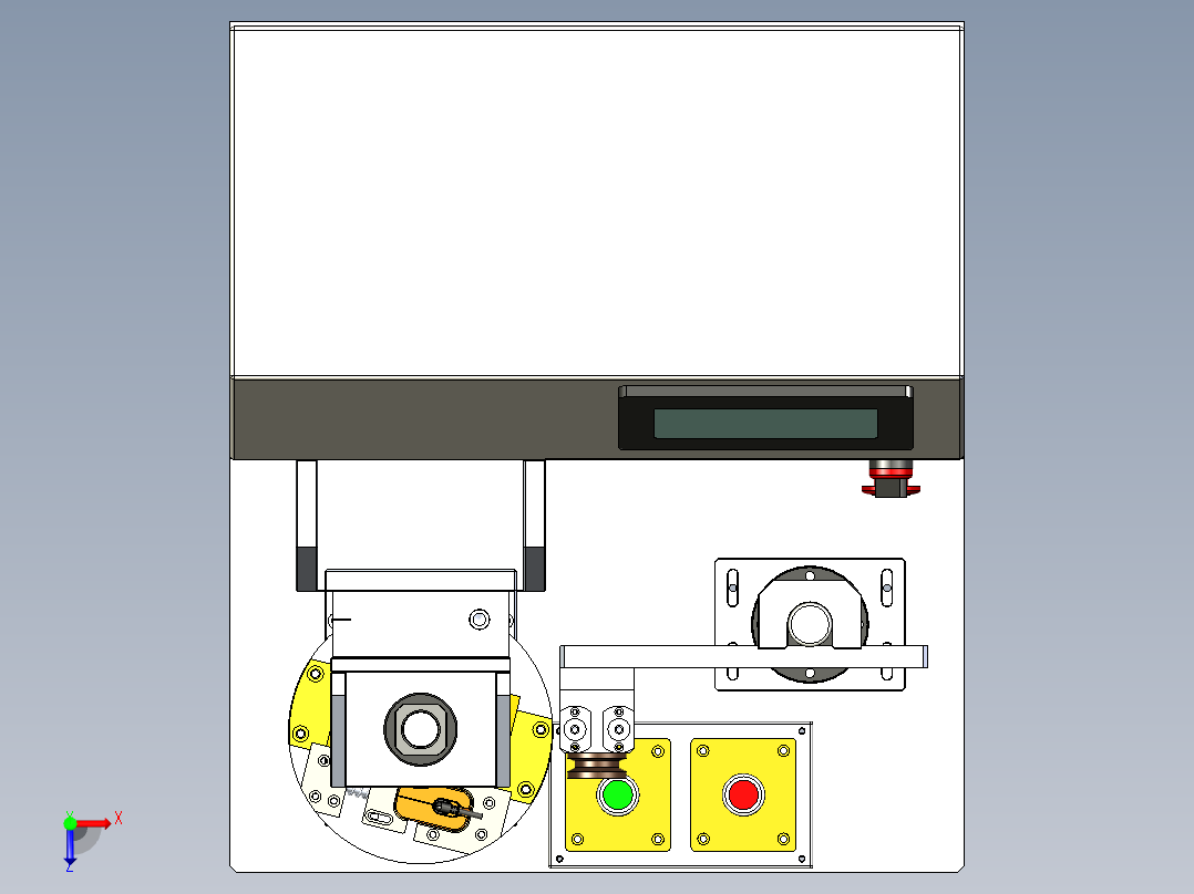 半自动卷绕机x_t俯视图