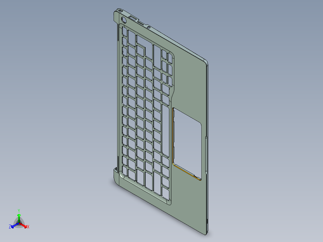 全铣件铣两侧孔和槽UG编程程序模型