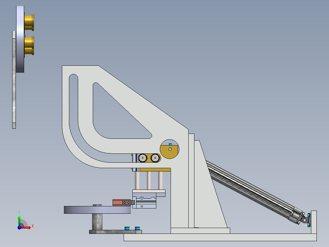 拾取和放置机构1前视图